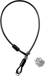 Heavy Duty Steel Wire Dog Training Collar - PVC Coated Martingale Slip Collar with Adjustable Safety Stopper for No-Pull Walking & Obedience Black 0.197" D/23.62" L