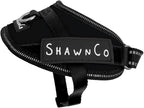 ShawnCo Essential Pro Dog Harness, No-Pull Pet Vest with 3 Leash Clips and Removable, Reflective Side Patches, Adjustable and Padded Harness for Small, Medium and Large Dogs (Midnight, XS)