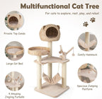 Five-Story cat Tree with Hammock