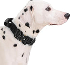 JSXD Tactical Dog Collar, 1.5 Inch Wide, Heavy Duty Military Training Collar with Handle, Metal Quick Release Buckle, 1000D Nylon, for Medium Large Dogs