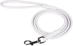 CollarDirect Rolled Leather Dog Leash 4ft, Soft Padded Training Leather Dog Lead 6ft, Puppy Leash Rolled Leather Small Medium Large Black Blue Red Orange Green Pink White (Purple, Size XL 6ft)