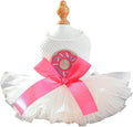 Furbabycare® Elegant Sweet Easter Puppy Dog Blingbling Princess Skirt Pet Dog Lace Cake Camisole Tutu Dress C-Doughnut X-Small