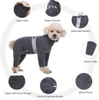 Polar Fleece Dog Pajamas Bodysuit - Warm Winter Jacket & Vest for Small Dogs, Medium Dogs - Four-Legged Clothes