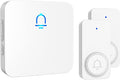 SECRUI Wireless Doorbell 2 Buttons - Hassle-Free Installation, 1000ft Range, Adjustable Volume, Waterproof Design, 32 Melodies - White