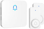 SECRUI Wireless Doorbell 2 Buttons - Hassle-Free Installation, 1000ft Range, Adjustable Volume, Waterproof Design, 32 Melodies - White