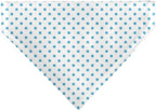Disney Pet Bandana Lilo and Stitch Stitch Winking Pose and Polka Dots White Blue Slip On Collar Bandana Only