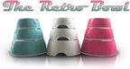 Loving Pets - Retro Bowl Dog Food Water Bowl No Tip Stainless Steel Elevated Pet Bowl No Skid Spill Proof (Large, Pink)