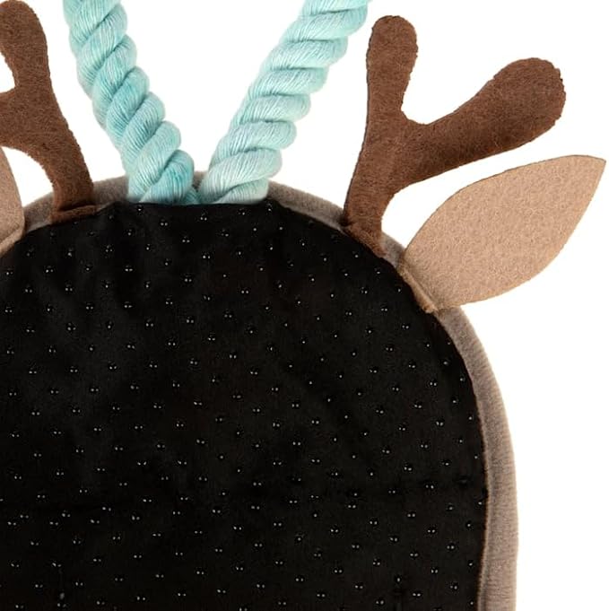 Petlinks Fawn Frenzy Hanging Jute Cat Scratcher & Plush Fawn Electronic Sound Toy, 0.75" L X 23" W X 5.5" H