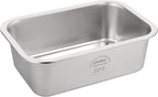 PEDAY 2.64 Gallon Extra Large Dog Water Bowl, Human Grade Stainless Steel, for Extra Large Sized Dogs - Silver Classic