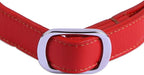 Love Dream Martingale Collars for Dogs, Leather Training Dog Collar, Stainless Steel Chain Anti-Escape No Pull Dog Collar for Medium Large Dogs (S(11.8"-16.9"), Red)