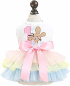 Furbabycare® Elegant Sweet Easter Puppy Dog Blingbling Princess Skirt Pet Dog Lace Cake Camisole Tutu Dress C-Easter Bunny-3 Medium