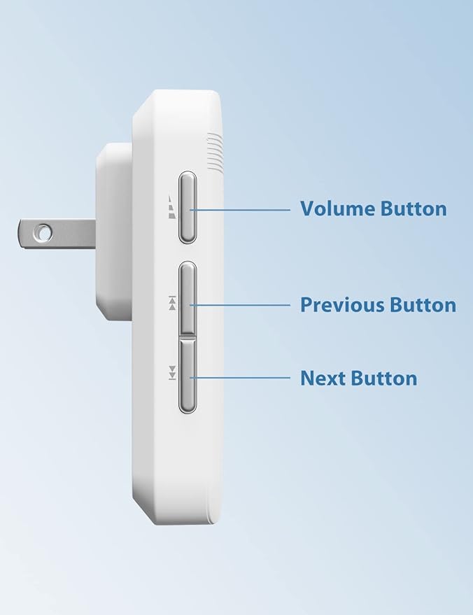 AVANTEK Wireless Doorbell, Waterproof Door Bell Chime Operating at over 1300 Feet, Classroom Doorbell with 52 Melodies, CD Quality Sound and LED Flash, 1 Button + 2 Plug-in Receivers, D-3W