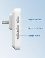 AVANTEK Wireless Doorbell, Waterproof Door Bell Chime Operating at over 1300 Feet, Classroom Doorbell with 52 Melodies, CD Quality Sound and LED Flash, 1 Button + 2 Plug-in Receivers, D-3W