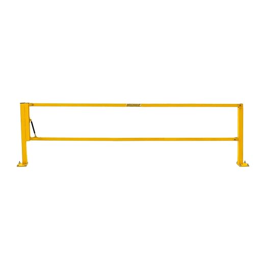 10' Dock Door Gate, OSHA-Compliant Safety Barrier, Loading Bay Fall Hazard Protection, Openings Up to 118" W, Counterbalanced, Indoor Use, Guardian