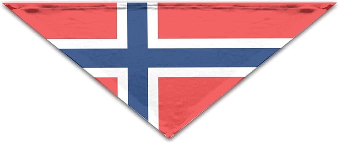 Dog Bandanas Flag of Norway Pet Bandana Scarf Triangle Bibs Kerchief Accessories for Dogs Cats