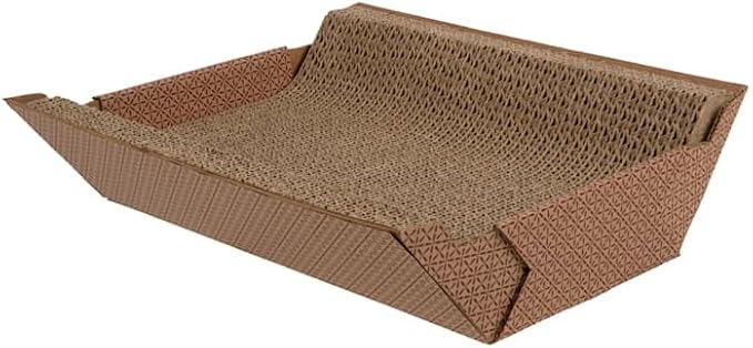 Petlinks Scratcher's Choice+ Cradle Catnip-Infused Corrugate Cat Scratcher & Lounge, 16" L X 4" W X 14" H