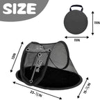 Rest-Eazzzy Small Animal Tent, Portable Cat Tent, Cat Enclosures for Outside and Indoor with Carry Bag, Pet Playpen for Hamster, Guinea Pig, Rabbits (XS-Black