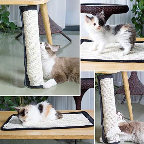 Natural Sisal Cat Scratching Pad & Furniture Protectors - Cat Scratcher Mat for Sofa, Couch, Chair & Wall Carpets