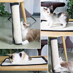 Natural Sisal Cat Scratching Pad & Furniture Protectors - Cat Scratcher Mat for Sofa, Couch, Chair & Wall Carpets