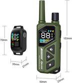 Smart Dog Training Collar for 2 Dogs, 2-in-1 Remote Control Shock Collar with AI Anti-Barking Device for Small/Medium,/Large Dogs, IPX7 Waterproof