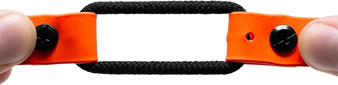 Educator 1-Inch Dog Training Collar Strap – ONLY Fits FE-580, ET-800 & UL-1200 Receivers – NOT Compatible with Mini Educator (ET-300/ET-400) – Quick Snap Biothane Bungee Collar, Orange