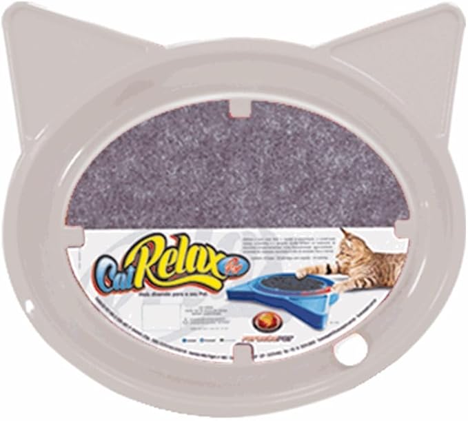 Cat Toy with Scratcher Pad and Rolling Ball – Oval Track for Independent Play and Instinct Stimulation (GRAY)