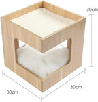 Cat Tree Cat Tower Simple home style single double-layer plate cat table multifunctional nest frame integrated cat climbing frame assembly splicing cat litter Cat Tree Condo Cat Tree Indoor Climbing (