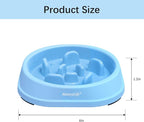 MateeyLife Small Slow Feeder Cat Bowls 2PCS, Anti-Choking Puzzle Cat Food Bowls, Anti-Slip Interactive Dog Feeding Slow Down Eating, Bloat Stop Maze Dishes Dog Feeder for Small Breeds 1 Cup