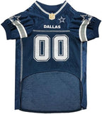 Pets First NFL Dallas Cowboys Dog Jersey, Size Large, Football Shirt Costume for Pet, Dog Sports T-Shirt, NFL Team Clothing for Cats, Licensed Pet Apparel Available in 7 Sizes and 32 Teams