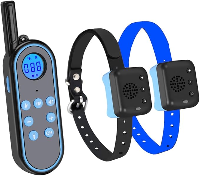 Voice intercom Dog Training Colla Shock Collar for Dogs Rechargeable -3300FT Dog Training Collar with Remote for Small, Medium & Large Dogs Voice intercom Dog Training Collarvoice intercom （1for2）