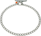 Herm Sprenger Stainless Steel Dog Training Collar with Toggle Closure and Round Links Dog Chain for Small Medium Large Dogs Made in Germany (18in (Neck Size up to 16in))
