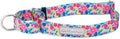 Lucky Love Dog Martingale Dog Collar - Adjustable, No-Slip, Durable, & Soft Webbing Collar for Male and Female Dogs Ideal for Training & Walking - Valentina, Small