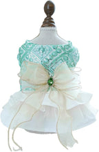 Fashion Sweet Puppy Dog Blingbling Princess Skirt Pet Dog Lace Cake Camisole Tutu Dress D-Green XS