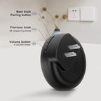 Comsmart Smart Wireless Dog Door Bell, Doggie Doorbell for Pet Potty Training Communication Go Outside Press Button with 38 Melodies 4 Volume Levels LED Flash (1 Receiver & 1 Transmitter), Black