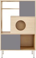 Modern Multi-Level Cat Tree with Integrated Shelving, Cozy Perches and Durable Scratch Posts, Stable Base, Easy Assembly, Ideal for Indoor Cats Play Climb and Rest