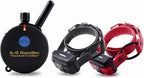 Educator K9-802 Two Dogs K9 Handler Professional E-Collar Training Collar with Remote - Up to 1 Mile Range, Waterproof, Rechargeable, 100 Stimulation Levels, Vibration, Tone, 33-Inch Bungee Collar