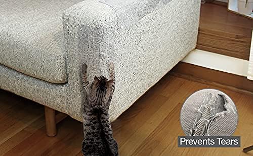 The Original LAMINET Deluxe Cat Scratch Shields - Protect Your Furniture with Our Deluxe Heavy Duty Furniture Scratch Shields - Set of 2 Heavy Duty Flexible Plastic Shields - (21L x 5.5W - INCHES)