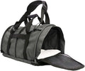 SturdiBag XL Pet Travel Carrier: Flexible Height for Cat and Dog Soft Sided with Safety Clips and Seatbelt Straps | Smoke, 20" x 16" x 12" (PN: SB3-PRO-SM)