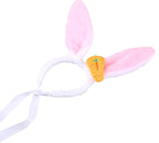 1PC Easter Day Costume - Dog Cat Easter Day Pet Head Ornament with Carrot Cute Bunny Ear Soft Cotton Pet Costume Accessory for Medium Large Dogs
