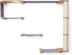CatastrophiCreations Climb - Multiple-Level Cat Hammock & Climbing Activity Center - Wall-Mounted Cat Tree Shelves