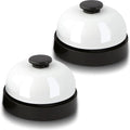 2 PCS Small Call Bell, 2.56 Inch Service Bell, Ring Bell for Service, Dinner Bell, Counter Bell, Desk Bell for Trivia Games, Bells for Dog Training