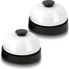 2 PCS Small Call Bell, 2.56 Inch Service Bell, Ring Bell for Service, Dinner Bell, Counter Bell, Desk Bell for Trivia Games, Bells for Dog Training