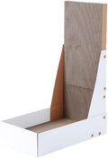 LOS ANDES Vertical Cat Scratcher, 60cm/23.6inch L Shape Scratching Pad for Indoor Cats, Scratching Board with Catnip, Durable Cardboard to Protect Furniture