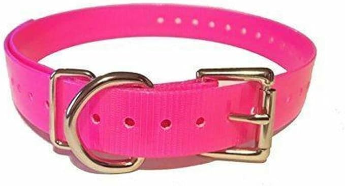 Replacement Strap for Garmin Collars - 3/4" Wide Ultra-Durable Dog E-Collar Replacement for Training, Bark, Shock, Electric, and GPS Collars - 28" Adjustable LengthGarmin (Neon Pink)