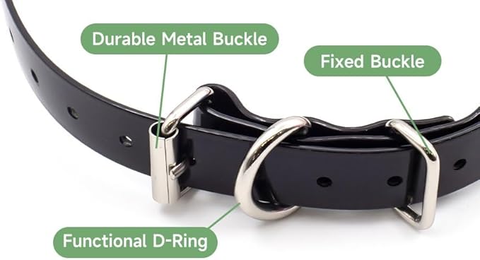 Universal 27 ½” X ¾” Replacement Band Strap for Dog Training Collar - Adjustable Waterproof TPU for E-Collar, Static/Vibration Shock Trainer, Fits Most Bark Control Devices - Bonus 2-Pack!