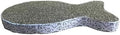 Cat Scratching Board Premium Scratch Textures Cardboard Anti-Scratch Stress Relieve Indeformable Fish Self-Adhesive Cat Scratching Board, 28×15×2.5 cm