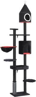NUNU LAB 88'' H Tall Gothic Cat Tree, Cat Condo, Cat Tower