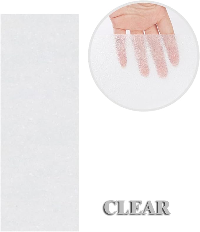 12pcs Cat Scratching Manicure Strips - Nail File for Cats Scratch Liner for Litter Box Furniture Door Floor 12pcs Peel Stick Scratching Sandpaper (Clear)