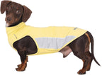 Dachshund Dog Cooling Vest, Breathable Summer Dog Cooling & Quick-Dry Shirt for Outdoor Activities,Mini Dachshund Lightweight Clothes, Vest Small Dogs (Yellow, XL (22-27 lbs))