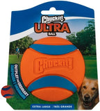 Chuckit! Ultra Ball Dog Toy - for Dogs 100+ lbs - Made from Durable Rubber - Super Bouncy - Floats in Water - 3.5-inch Diameter - Size XL (Pack of 2)